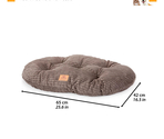 Pernă din bumbac Relax Corduroy Dark Grey