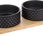 Castron din inox cu suport Duo Dinner Nervo