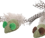 Jucarie pentru pisici Katti Mouse With Feathers