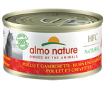 ALMO NATURE Cat HFC Can Natural Chicken Shrimps 70g