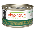 ALMO NATURE Dog HFC Can Natural Wild Boar with Ham and Wild Berries