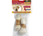Antos Raw Hide White + Chicken Knotted Bone 4,5″ 2 pcs