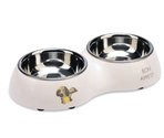 BEEZTEES двойная металлическая миска BINKY