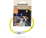 BEEZTEES силиконовый ошейник светящийся с USB Yellow 35×10