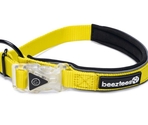 Beeztees ошейник светящийся Premium PARINCA Yellow 40×20