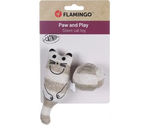 Flamingo jucărie din material textil pentru pisici FACI CAT+BALL