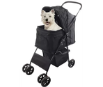 FLAMINGO Коляска для животных BLACK 46*81.5*98cm