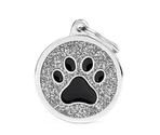 Медальон BIG GLITTER CIRCLE BLACK PAW