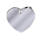 Медальон BIG HEART CHROME PLATED BRASS