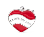 Medalion HEART I LOVE MY DOG