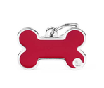 Medalion BONE BASIC RED HANDMADE