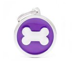 Medalion PURPLE BIG CIRCLE BONE