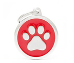 Medalion RED BIG CIRCLE PAW