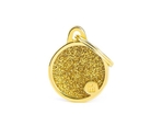 Медальон SMALL CIRCLE GLITTER GOLD
