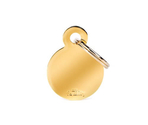 Medalion SMALL ROUND GOLDEN BRASS