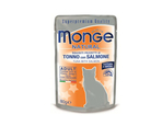 MONGE CAT NATURAL Pouch Tuna with salmon in jelly 80gr