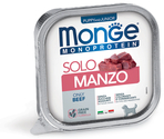 MONGE Dog Solo Pate Beef Puppy