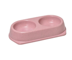 RECORD Bol dublu din plastic BAMBOO Pink 2х0,18L