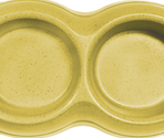RECORD Bol dublu din plastic BAMBOO Yellow 2х0,25L