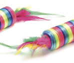 Record игрушка для кошек RAINBOW CYLINDER с пером (х2)
