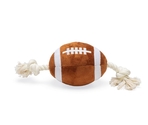 BZ jucărie din pluș pentru câini RUGBYBALL with Rope 33cm