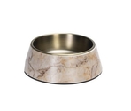 Designed by Lotte Meis Beige – миска для собак из меламина с чашей из нержавеющей стали
