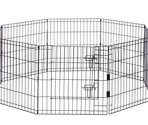BZ Вольер металический для щенка PEN+DOOR TED Black