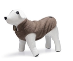 Designed by Lotte Madeleine Taupe – pulover călduros pentru câini din material Teddy