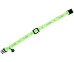 Zgardă din nylon CAT COLLAR GREEN 30cm10mm