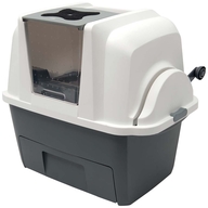 Catit Sifting Cat Pan– litieră cu autocurățare mecanică și sistem de cernere a nisipului pentru pisici