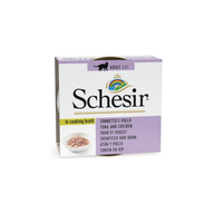 SCHESIR Cat Can Broth Tuna with Chicken 70gr