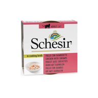 SCHESIR Cat Can Broth Chicken with Shrimps 70gr