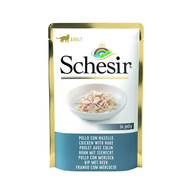 SCHESIR Cat Pouch CHICKEN WITH COD Jelly 85gr
