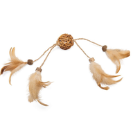 BEEZTEES игрушка для кошек Catnip Matatabi Ball with Feather TIPY