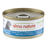 ALMO NATURE Cat HFC Can Natural Tuna, Chicken and Cheese