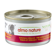 ALMO NATURE Dog HFC Can Natural Tuna and Chicken
