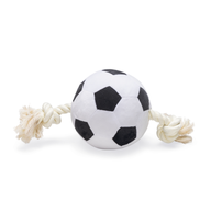 BEEZTEES jucărie de pluș pentru cîini FOOTBALL with Rope