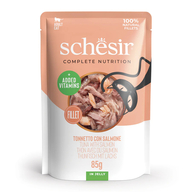 SCHESIR C&B Wet Cat Tuna with Salmon in jelly pouch