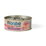 MONGE Cat Natural Can Tuna & chicken with shrimps