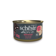 SCHESIR AFTER DARK WHOLEFOOD Cat Can CHICKEN WITH BEEF 80gr