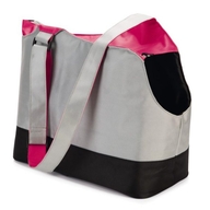 Beeztees сумка для собак ZIZZY Grey/Pink 40х20х30cm