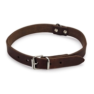 BEEZTEES ошейник кожаный коричневый 57×20