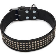 Beeztees ошейник кожаный VINTAGE Black 70×50