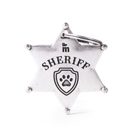 Медальон  SHERIFF STAR BRONX WHITE BRONZ ENAMELED