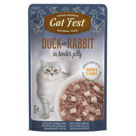 Cat Fest Pouch Duck with Rabbit