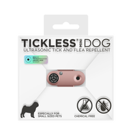 Dispozitiv repelent împotriva căpușelor și puricilor cu ultrasunet TICKLESS MINI DOG  Rosegold