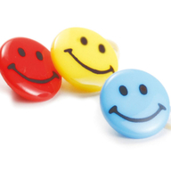 Резинка с пластиковым смайликом SMILE