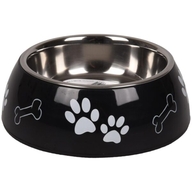 Flamingo миска металлическая DIVAR PAW PRINT m