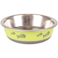 Flamingo bol din inox FISH BONE Lime
