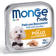 MONGE Dog Fresh Pate and chunkies with Chicken